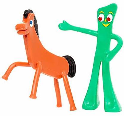 NJ Croce Gumby & Pokey Bendable Figure Pair