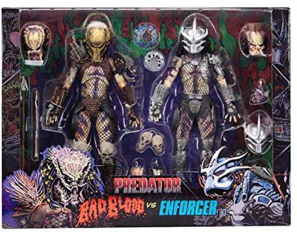 NECA Predator 7? Scale Action Figures Ultimate Bad Blood Vs Enforcer 2Pack