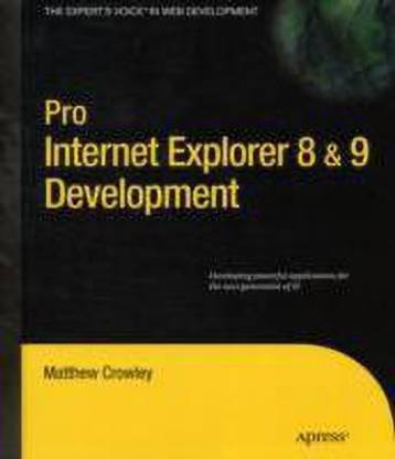 Pro Internet Explorer 8 & 9 Development