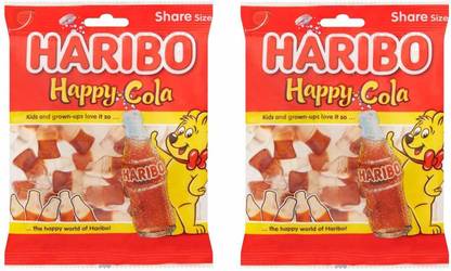 Haribo Happy Cola Candies 140g Pack of 2 Cola Jelly Candy