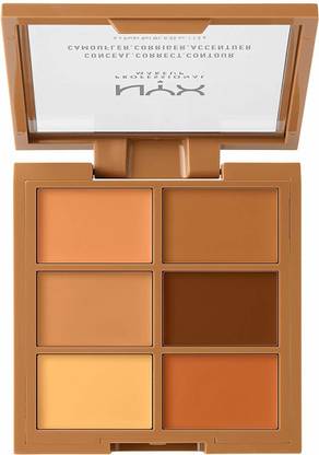 NYX PROFESSIONAL MAKEUP Conceal, Correct and Contour Palette, Deep, 9g Concealer