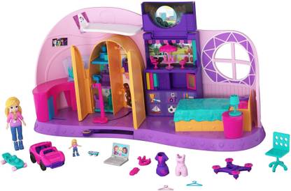 Polly Pocket Dolls and Doll house