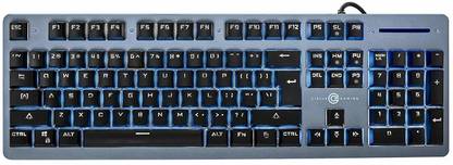 Circle Matalloit X Semi Mechanical and Solid Aluminium Panel Base Keyboard Wired USB Laptop-size Gaming Keyboard Compatible with Desktop, Laptop, Mac