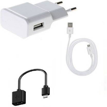 Palnek Wall Charger Accessory Combo for Galaxy On8, Samasung Galaxy J7, On7 Pro, S7 Edge, J7 Prime, J5 Prime, J5 2016, J2 2016, J7 2016, A9 Pro, On5 Pro, A8, J3 Pro, J2 Pro, Grand 2, Z3, A5 2016, A7 (2016), J3 2016, On5, J5, Note 4, On Nxt, Samsung J2 Ace, Z2, J1 Ace, A3 2016, S5, Z2, On7, On Nxt, Note 3, Z1, J1 2016, Note 2, Grand Prime 4G, S4, Core 2 Duos, E5, A3, S3, E7 , Note 4, Note Edge, Note 5 Note 7, Note Fan Edition, Note 8, S6, S6 Edge, S6 Edge, S6 Active, S7, S7 Edge, S7 Active, S8, S8+, S8 Active, S9, C7 Pro, C5 Pro, C8, J2, J3, J3 Emerge Charger 1 USB Port Wall Charger With 2.1 ampere 1 Meter Micro USB Cable Charging Cable Data Cable with OTG