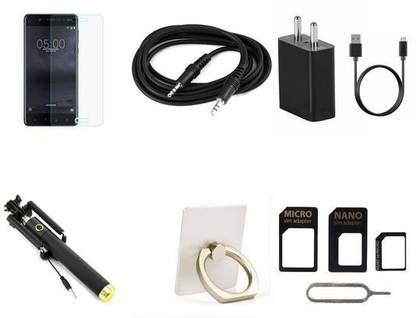 Mudshi Screen Protector Accessory Combo for Nokia 5.1