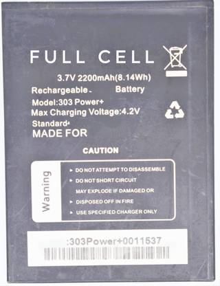 FULL CELL Mobile Battery For  Zen 303 Power Plus