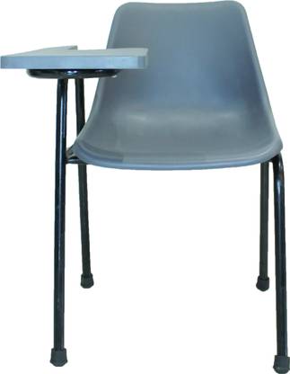 Finch Fox Student Chair with Writing Pad, Heavy 1" Inch Pipe, Anti Skid Buffer, in Grey Color with 1 Year Warranty NA Study Arm Chair