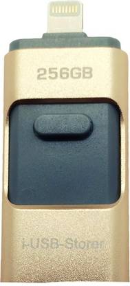 I Flash 256 GB iflash Drive USB 256 GB USB 2.0 OTG Pendrive Single 256 GB OTG Drive Compatible with Mobile, Laptop, Desktop Computer, Television, Audio Player, Gaming Console USB 2.0 Metal Case
