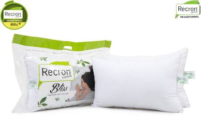 RECRON CERTIFIED Microfibre Sleeping Pillow Pack of 2 Solid Bliss