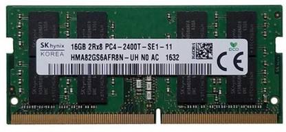 Hynix DDR4 2Rx8 DDR4 16 GB (Dual Channel) Laptop (HMA82GS6AFR8N-UH PC4-19200, Laptop Memory)