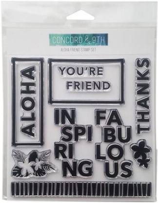 Dreamerlandcrafts Cling Stamp XXL A4-Text Texture Rubber Stamp