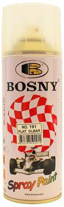 Bosny clear matt-Spray paint for wall, metal -(shade code-191) Clear Spray Paint 400 ml