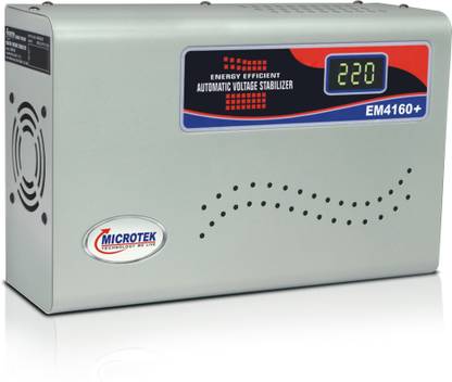 Microtek EM4160+ Digital Display For AC upto 1.5Ton (160V-285V) Voltage Stabilizer (Grey) deal from flipkart Microtek EM4160+ Digital Display For AC upto 1.5Ton (160V-285V) Voltage Stabilizer (Grey) deal from flipkart