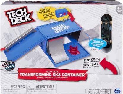 Tech Deck - Transforming Sk8 Container With Ramp Set And Skateboard