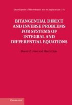 Bitangential Direct and Inverse Problems for Systems of Integral and Differential Equations