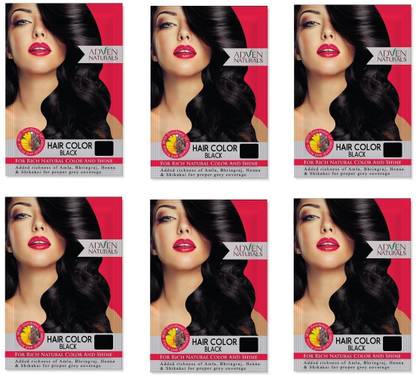 Adven Naturals Hair Colour-6 , Black