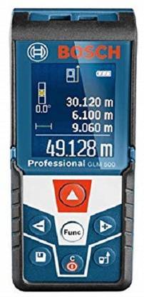 BOSCH GLM 500 Laser Distance Meter, (Range 0.05 to 50m) Area and Volume Detecting Instrument Magnetic Line Level