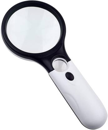Iktu Magnifier with 3 LED lights, 3 & 45 x zoom (Magnifies Glass) 3x,45x Magnifier