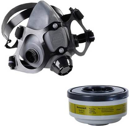 Honeywell Combo of Reusable Respirator Half face & Defender Multi gas/cartridge 550030-75SCL