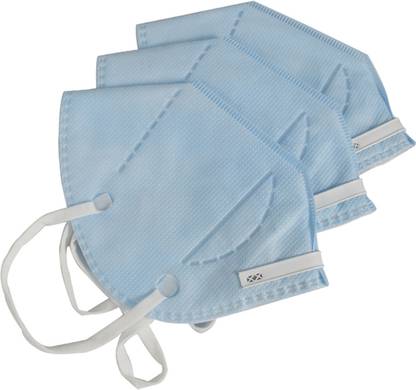 Honeywell PM 2.5 Foldable Face Mask, Blue, Pack of 3 E-D7101-IND-3B