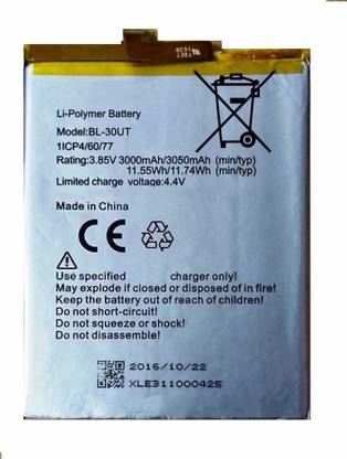 GIFFEN Mobile Battery For  TECNO Tecno i3 PRO Tecno BL-30UT
