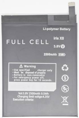 FULL CELL Mobile Battery For  Lava Iris X8