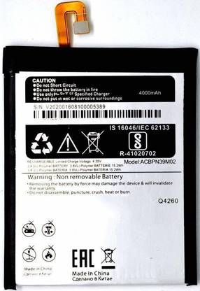 GIFFEN Mobile Battery For  Micromax Canvas Evok Power Q4260 - Original Tested 100% Backup Guaranteed