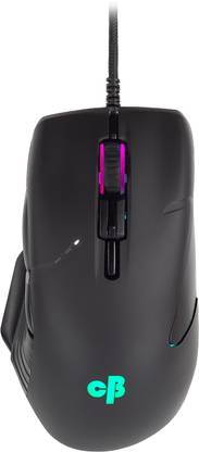 Cosmic Byte Equinox Beta 6200DPI 9 Buttons, Pixart PAW3327 Sensor, Spectra RGB Wired Ambidextrous Optical  Gaming Mouse