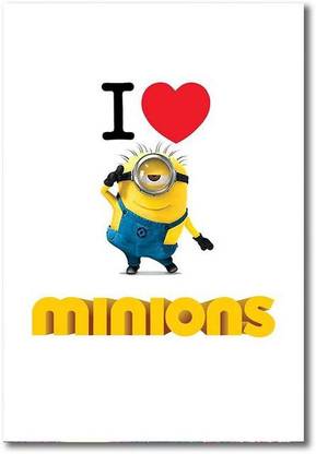 minion art poster/ funny minion poster (13 inch x19 inch) Paper Print