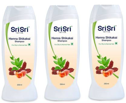 Sri Sri Tattva Henna Shikakai Shampoo (200 ml_Pack Of_3)