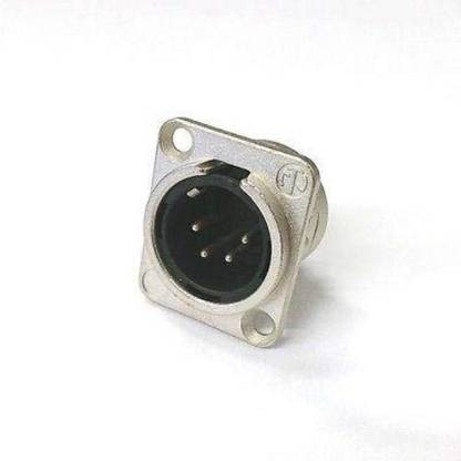 CAMTREE (SPM-4-21) 4pcs / 2 Set of 4 Pin XLR Male Panel Mount Connector Wire Connector