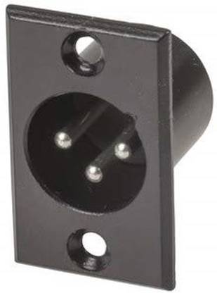 CAMTREE (SPM-20-3) 5 pcs XLR Male Chassis Panel Mount Socket 3 Pin Audio Studio Connector Wire Connector