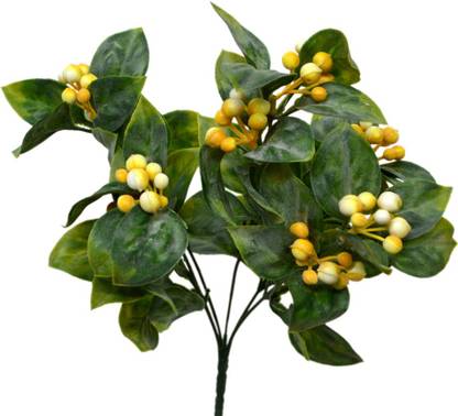 VATIKA Artificial Fruit Bush Yellow Assorted Artificial Flower