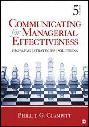Communicating for Managerial Effectiveness