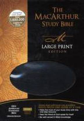 The NASB, MacArthur Study Bible, Large Print, Bonded Leather, Black, Thumb Indexed