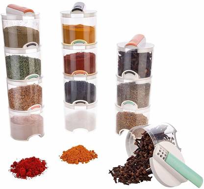 2 Mech Traders Plastic Grocery Container  - 300 ml