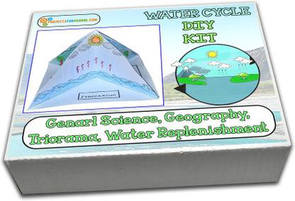ProjectsforSchool Water Cycle Diorama 3D Model DIY School Project kit