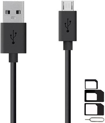 ShopReals Cable Accessory Combo for Yu, Xiaomi Redmi 4, Redmi Note 4, Redmi 4A, Redmi 2s Prime, Redmi 4, Mi MIX, Mi Note 2, Redmi 3S Prime, Mi Max Prime, Redmi 3X, Redmi 3S, Mi Max, Redmi 3, Redmi Note Prime, Redmi 2 Prime, Mi 4i, Redmi 2A, Mi Note Natural Bamboo Edition, Mi Note Pro, Mi Note, Redmi 2, Redmi Note 4G, Mi 4, Redmi 1S, Redmi Note, Mi 3, Hongmi Red Rice, MI 2A, MI 2S, MI-1s, MI-2 High Speed Micro USB Charging Data Sync Cable 1 Meter With SIM Adapter