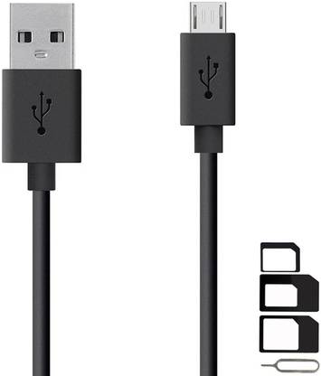 GoSale Cable Accessory Combo for Sony Xperia Z3 Plus, M2 Dual, Z5 Dual, Xperia L, T3, E4g Dual, M4 Aqua Dual, T2 Ultra, M2, XA Ultra Dual, M4 Aqua, XA Dual, M5 Dual, X Dual, Z1 Compact, C4 Dual, Z2, XA Ultra, C5 Ultra Dual, Z3, Z5 Premium Dual, Z5, Xperia C, Z3 plus, C3 Dual SIM Dual, Z5 Premium, ZR, M Dual High Speed Micro USB Charging Data Sync Cable 1 Meter With SIM Adapter