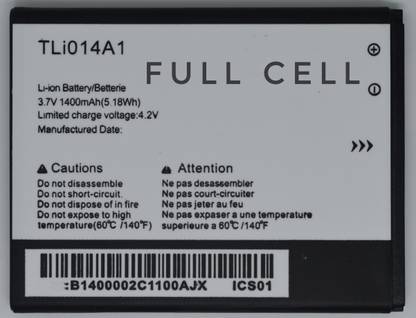 FULL CELL Mobile Battery For  Alcatel One Touch - Glory 2, Inspire 2 & M Pop ( TLi014A1 )
