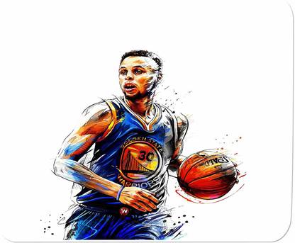 Bigmegamart Steph Curry Jumpshot Mouse Pad, Speed-Type Precision Gaming Mouse Pad, Non Slip Base Mousepad