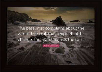 Adjust The Sail Quote Framed Poster Paper Print