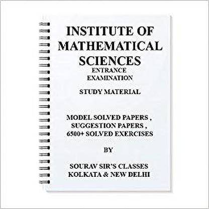 Institute Of Mathematical Sciences Imsc Entrance For Msc Post Graduation Study Material Complete Analysis+mcq +model Papers +solutions+mock Tests+book +notes