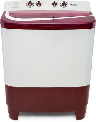 Sansui 8.5 kg Pro Clean Semi Automatic Top Load Washing Machine White, Maroon