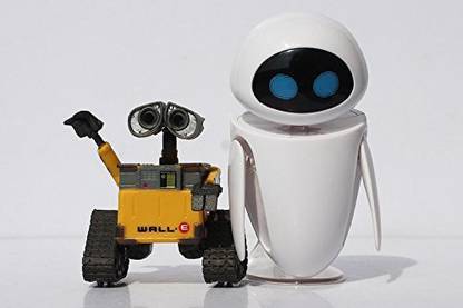 Super Toys Cartoon Movie Wall E Toy 2pcsset Walle Eve Figure Toys WallE Robot Figures Dolls by