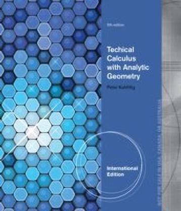 Technical Calculus with Analytic Geometry, International Edition