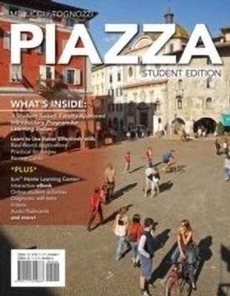 Piazza (with SAM and iLrn Heinle Learning Center Printed Access Card)