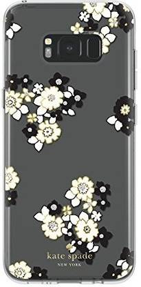 Kate Spade New York Back Cover for Protective Hardshell Case For Samsung Galaxy S8 Plus Floral Burst Clearcreamblackgold Foilgems