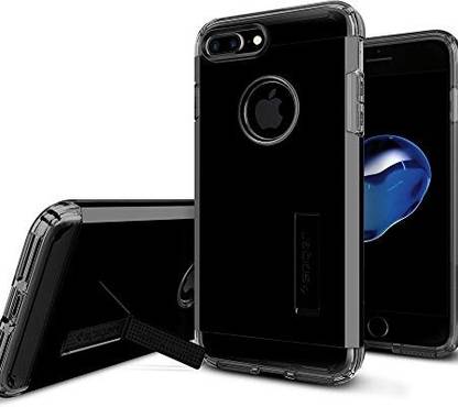 Spigen Back Cover for Iphone 7 Plus Tough Armor Cover/Case - Jet Black