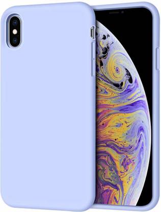Midkart Back Cover for iPhone X (TEN) / XS Light Purple Liquid Silicone Case with Soft Microfiber Lining 360 Protection